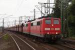 151 098-1 + 151 118-7 mit einem Kohlezug in Hamburg-Harburg am 01.08.2010