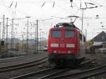 BR 151 155-9 rangiert in Aachen-West im Hintergrund steht abgestelt die und Cobra Loks geparkt in Aachen-West.
6.11.2010