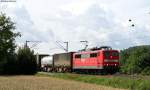 151 032-0 mit einem KV Zug bei Himmelstadt 23.6.11