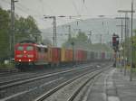 151 035-3 mit einem Containerzug am 28.04.2011 in Kreiensen.