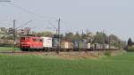 151 164-1 mit einem KV Zug bei Ebersbach 24.4.13
