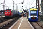 Hochbetrieb in Augsburg Hbf: 151 040, BRB VT211, BRB VT222 und noch mehr - 20/07/2013