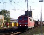 Railion 151 075-9 mit Gterzug in Schwerte (Ruhr) 09/2006.