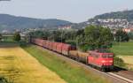 151 130-2 mit einem gemischten Gterzug bei Heddesheim 8.7.13