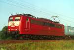 151 015 mit Gterzug Richtung Maschen am 20.06.1998 in Stelle