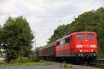 151 041-1 DB Schenker in Michelau am 22.08.2014.