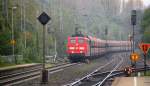 151 035-3 DB  kommt durch Kohlscheid aus Richtung Aachen-West mit eienem langen Kalkzug aus Yves-Gomezée(B) nach Millingen und fährt Richtung Herzogenrath,Neuss.