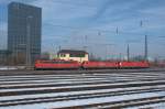 151 001 & 185 307 & 152 108 am 14.02.15 in München Ost Rangierbahnhof (vom S-Bahnsteig `Berg-am-Laim´)