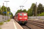 151 104-7 & 151 110-4 DB Schenker Rail Deutschland AG mit dem 6000 Tonnen Erzbomber von Hamburg Hansaport nach Salzgitter-Beddingen in Bienenbüttel.