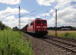 151 148-4 zu sehen am 20.07.15 in Neu Ulm.