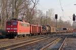 151 052-8 durchfährt Ratingen-Lintorf 27.2.2016