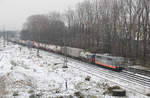 Am 1. Dezember konnte ich HectorRail 162.001  Mabuse  auf den Umfahrungsgleisen des Karlsruher Rangierbahnhofs fotografieren.