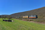 162 005 (151 133) mit einem Altmann am 06.04.2018 bei Wernfeld. 