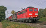 Lokomotive 151 125-2 am 01.10.2021 in Lintorf.