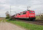 151 143-5 (RBH 264) & 151 004-9 (RBH 268) in Porz Wahn am 01.05.2013