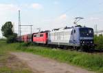 RBH´s 151 123-7 & 151 151-8 in Porz Wahn am 27.05.2013