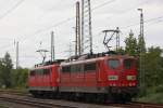 RBH 268 (151 004)+RBH 274 (151 127) am 19.9.13 als Tfzf in Ratingen-Lintorf.