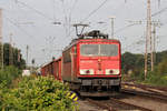 DB 155 013-6 fährt zum Kopf machen in den Rangierbereich von Recklinghausen-Ost ein.Gruß zurück an den freundlichen Tf. 7.9.2017