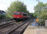 155 019-3 von Railpool  kommt als Lokzug aus Aachen-West nach Stolberg-Hbf aus Richtung Aachen-West und fährt durch Aachen-Schanz in Richtung
