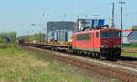 155 019-3 durchfährt am 18.04.2018 den Bahnhof Hilden in Richtung Süden  