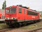 Der Prototyp der Baureihe 155, 155 001, steht am 06.07.08 im DB-Museum.