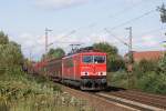 155 028-4 mit gemischtem Gterzug in Limmer am 02.10.2008