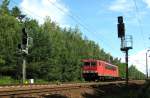 155 096-1 mit Container-Zug Umleiter am 21.06.