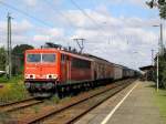 155 222-3 fhrt am 11.9.2009 durch Bhlen(b.Leipzig).