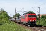 155 175-5 mit Rohren aus Mlheim Styrum in Limmer am 02.06.09