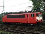 155 258-7 auf Bahnhof Bad Bentheim am 16-9-2000.