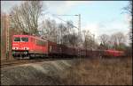 Die Bespannung des abendlichen Coilzuges, Hohenlimburg -> Ruhrgebiet, ist oft Sache der Baureihe 155. Am 29.03.2010 bespannt 155 118 (9180 6155 118-3 D-DB) diesen Zug und wird in wenigen Augenblicken die Strecke Hagen-Schwerte(Ruhr) erreichen.