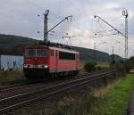 Die 155 261 fuhr am 09.08.2010 Lz in Richtung Lichtenfels.