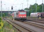 155 039-1 steht mit 186 306-7 (Euro Cargo Rail) und 186 328-1 am 05.07.2011 abgestellt in Einsiedlerhof