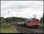 DB 155 033 mit einem Kesselwagengterzug in Kln West (14.07.2011)