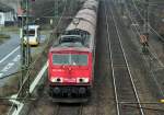 155 066-4 mit gem. Gterzug in Richtung Sden bei Bad-Honnef - 07.03.2012