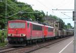 155 135-7 + 155 xxx-x DB Schenker Rail in Hochstadt/ Marktzeuln am 15.06.2012.