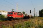 155 116 mit Kesselzug in Leuna Werke Nord (26.07.2012)