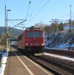 155 223-1 am 31. Oktober 2012 als T 65591 (Steinbach am Wald - Probstzella) in Ludwigsstadt.