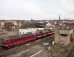 250 137, 202 425 und 202 327 der LEG standen am 11.04.13 in Gera.