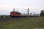 MEG 707 (155 230-6) MEG - Mitteldeutsche Eisenbahn GmbH mit einem Kesselzug in Vietznitz und fuhr in Richtung Friesack weiter.