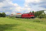 Am 15.06.13 war die LEG 250 137 unterwegs nach Sonneberg zum Tag der offenen Tr, hier bei der Rckfahrt in Neustadt bei Coburg.