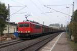 155 099-5 DB Schenker Rail in Michelau am 09.10.2013.