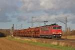 Am 13.November 2013 war DBSR 155 125 mit einem leeren Kalizug bei Elze(Han) auf dem Weg Richtung Sden.