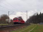 Am 15.3.14 war die Dienstälteste 155 im aktiven Bestand der DB auf der Rheinbahn unterwegs.