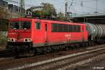 155 080-5 ist mit einen tankzug am 17.04.14 durch hh-harburg gefahren