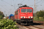 155 134-0 fährt in den Rangierbereich von Recklinghausen-Ost um dort Kopf zu machen 15.9.2016