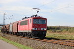 Leipzig-Schkeuditz Süd : am 27.09.2016 kommt 155 097-9 aus Halle in Richtung Lpz-Güterring.