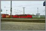 155 205 fhrt am 13.04.2007 mit einem Gterzug vom Ruhrgebiet Richtung Hannover.