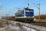 Am 16.01.2017 fuhr die 155 045-9 von der IntEgro (Press) von Borstel nach Stendal .