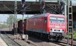 MEG 802 (156 002-8) mit Holzzug am 26.05.2011 in Hamburg-Harburg